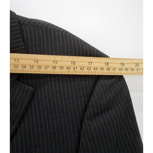 Tommy Hilfiger Jacket 40 Short Blazer Wool Sport Coat Business Striped - Picture 7 of 13